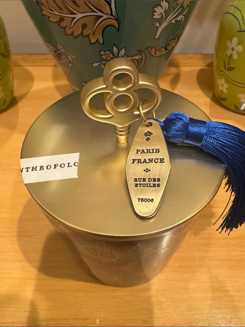 Anthropologie decorative glass